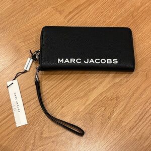 Marc Jacobs Black Zip-Around Wristlet